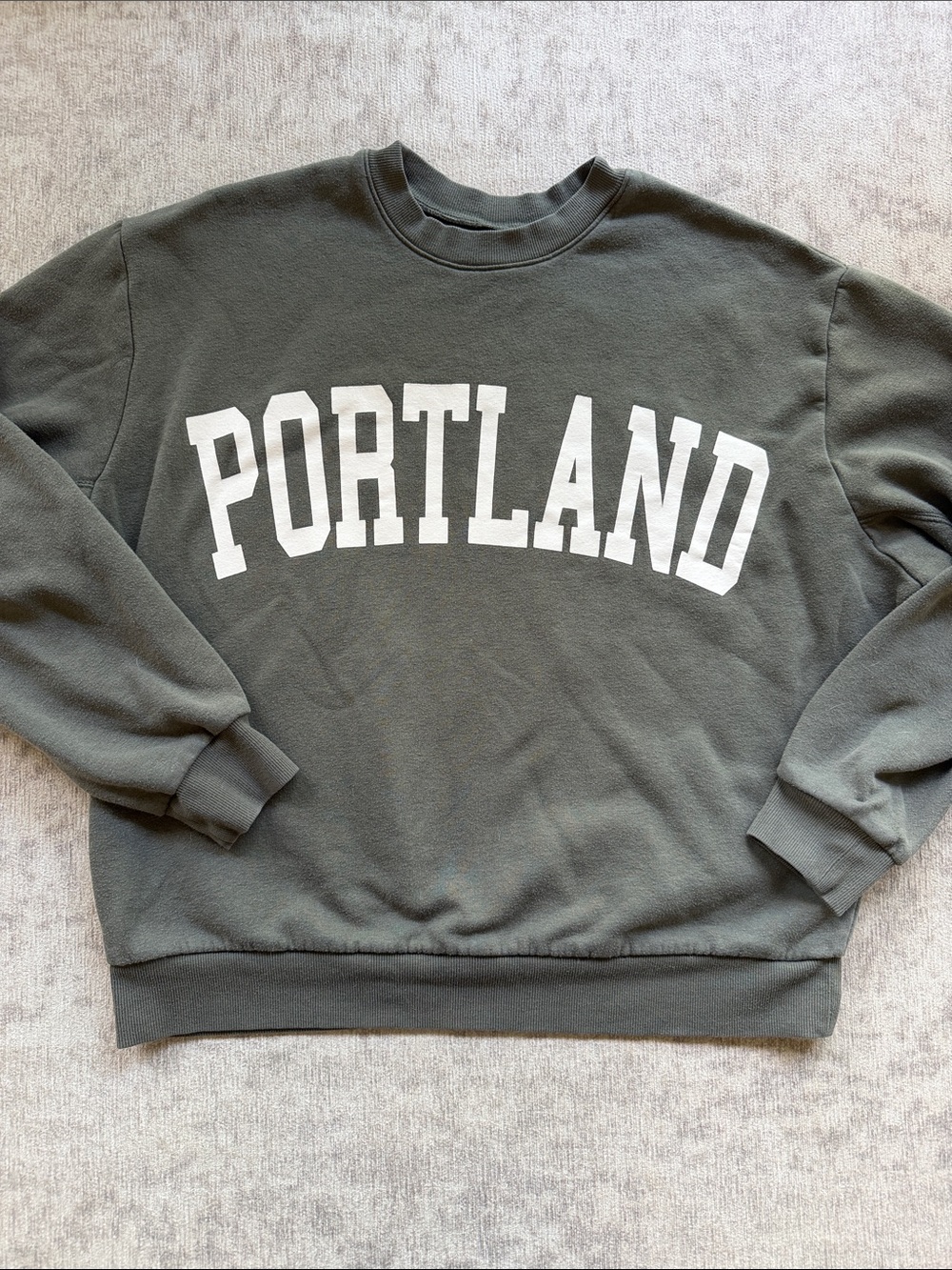 wild fable Olive Green Portland Graphic Sweatshirt